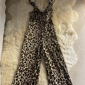 Super cute animal print jumpsuit